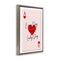 Stupell Industries Lucky Day Card Design Framed Floater Canvas Wall Art Design by Martina Pavlova